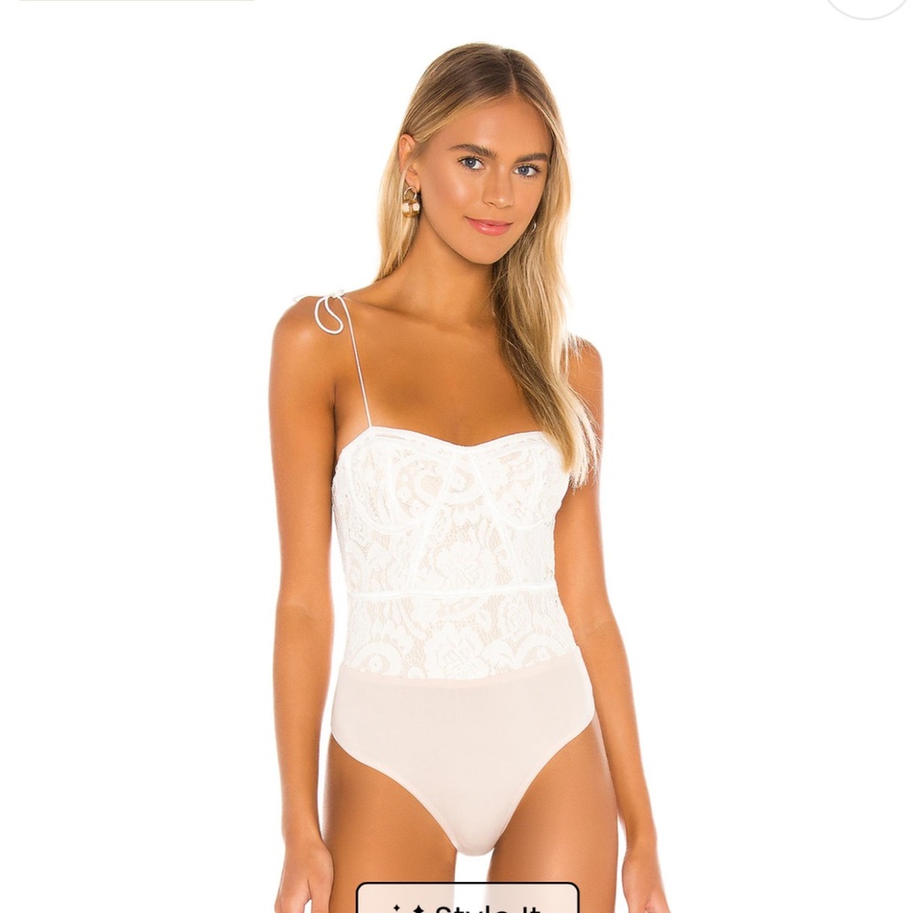White Lace Bodysuit
